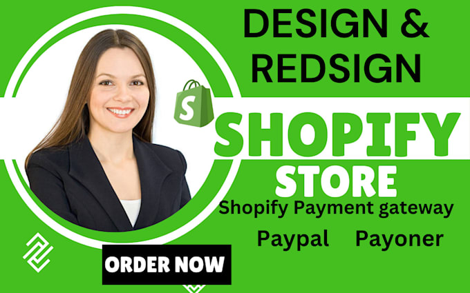 Gig Preview - Fix setup shopify redesign shopify reband shopify expert redesign shopify edit