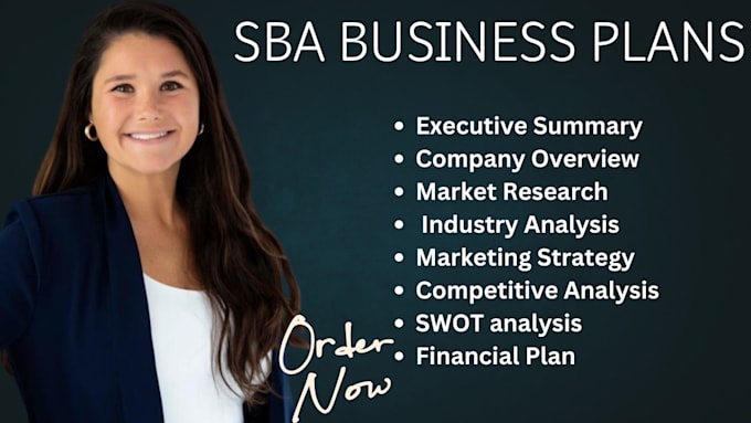 Gig Preview - Write a business plan for sba loan approval with financial projections