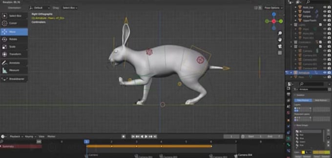 Gig Preview - 3d animal rig,creature rig,humanoid,3d character rigging,maya,blender rig for ue