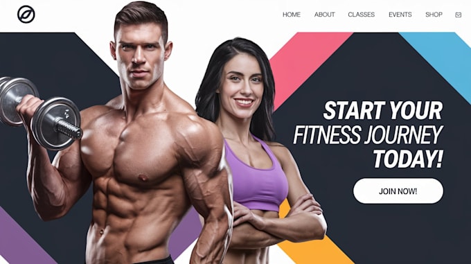 Gig Preview - Build a website for personal trainer, fitness trainer, coach, gym website, yoga