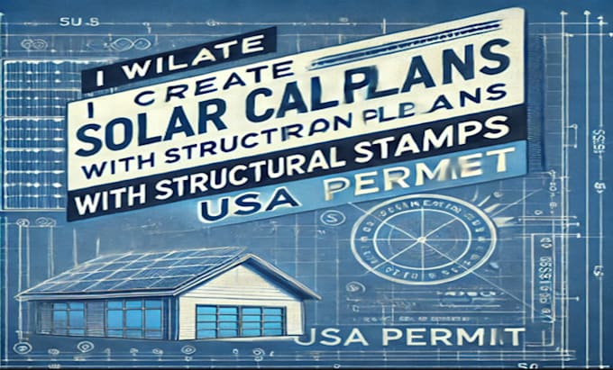 Gig Preview - Create solar calculation plans with structural stamps for USA permit