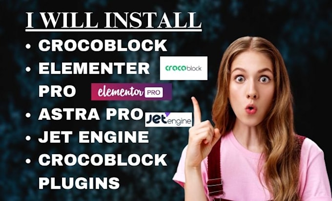 Gig Preview - Design or install crocoblock elementor pro jet engine crocoblock into wordpress