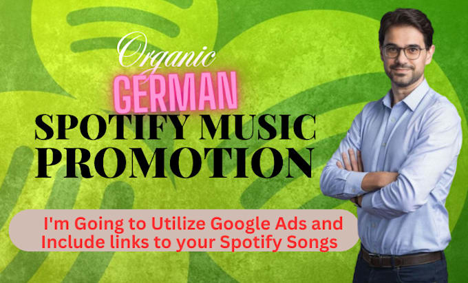 Gig Preview - Promote spotify music to german, USA, and dutch audiences