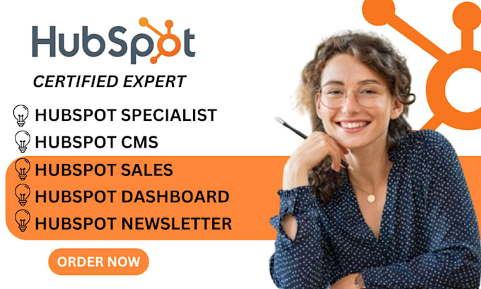 Gig Preview - Do hubspot cms hubspot sales hubspot specialist hubspot dashboard newsletter