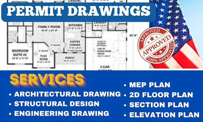 Gig Preview - Stamp draw and review existing architectural  engineering or structural drawing