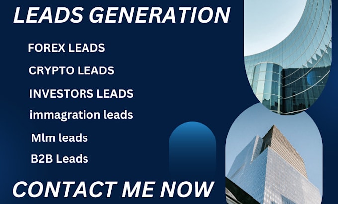 Gig Preview - Give you fresh active leads, forex leads crypto leads investors leads mlm leads