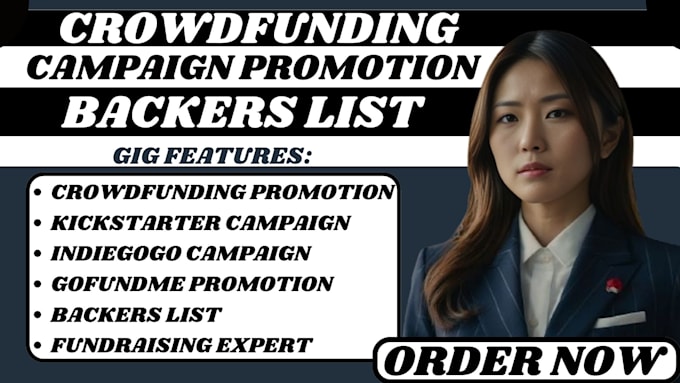 Gig Preview - Provide active crowdfunding backers list kickstarter, indiegogo promotion