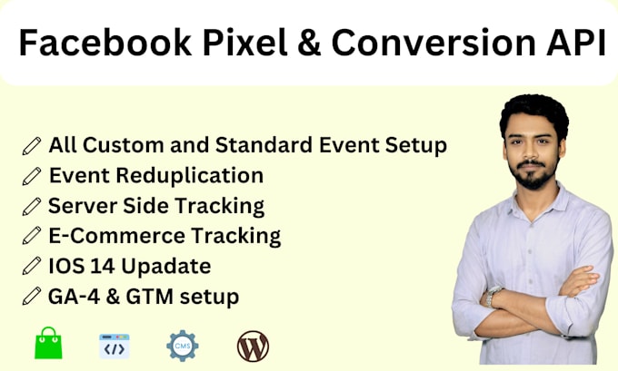 Gig Preview - Setup facebook pixel and conversion API for accurate tracking