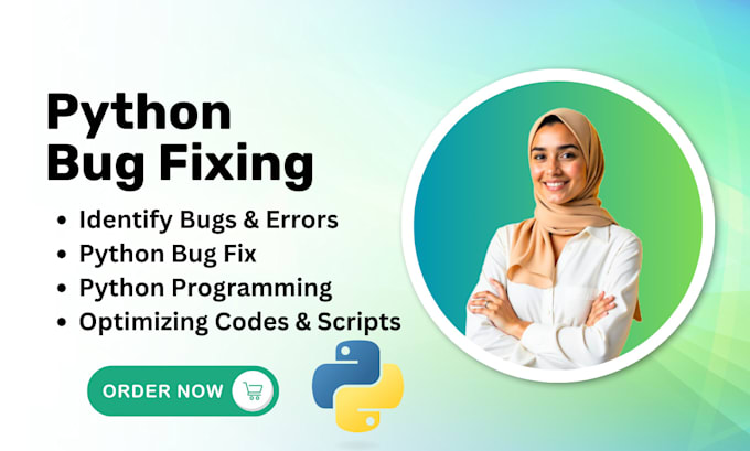 Gig Preview - Do python bug fixing and python programming of your projects