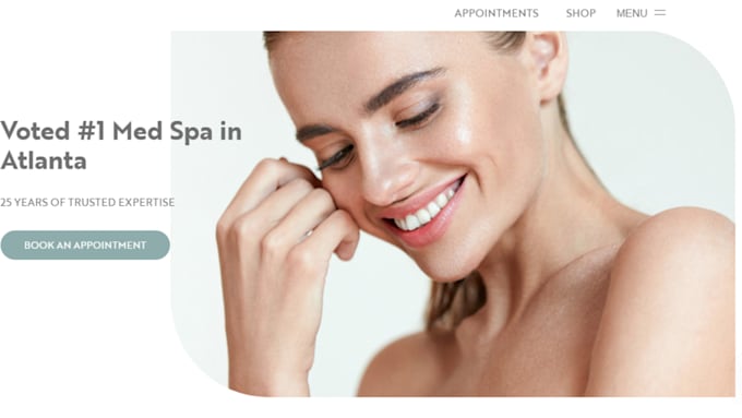 Gig Preview - Design medical spa website aesthetics website, clinic, healthcare website