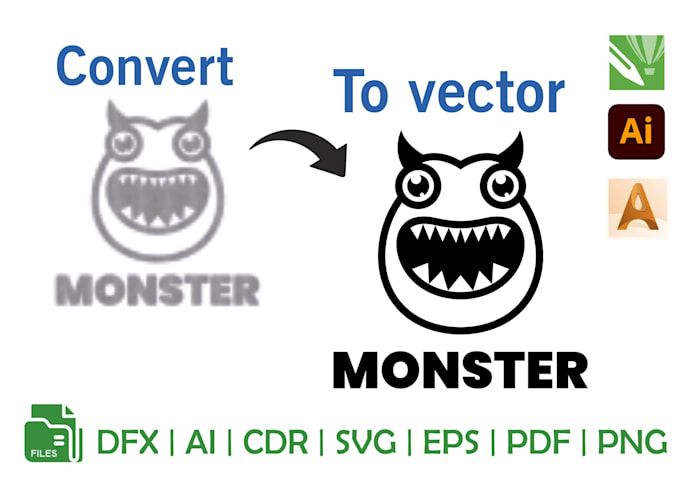 Gig Preview - Redraw and vectorize your image professionally