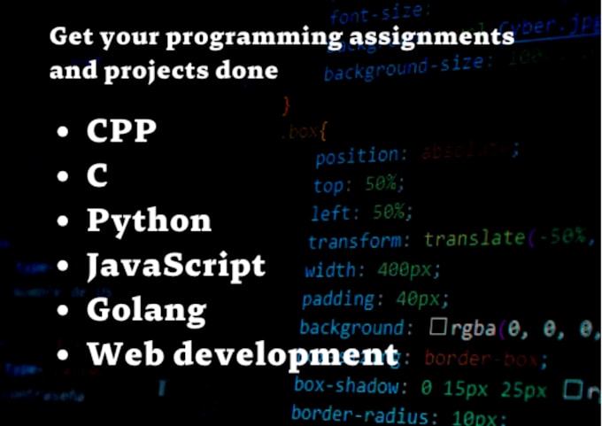 Bestseller - write code, scripts, assignments, and projects in cpp, python, go and javascript