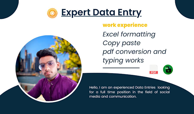 Bestseller - do professional data entry, copy paste, and excel formatting