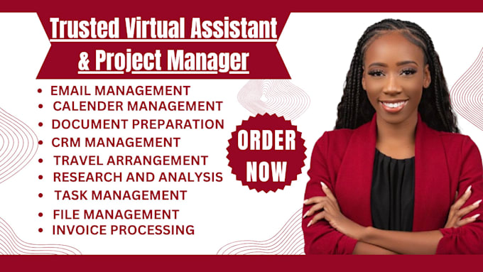 Gig Preview - Be your administrative virtual assistant and project manager