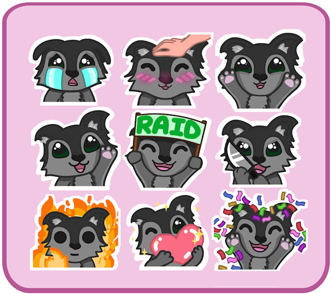 Gig Preview - Make cute twitch emotes