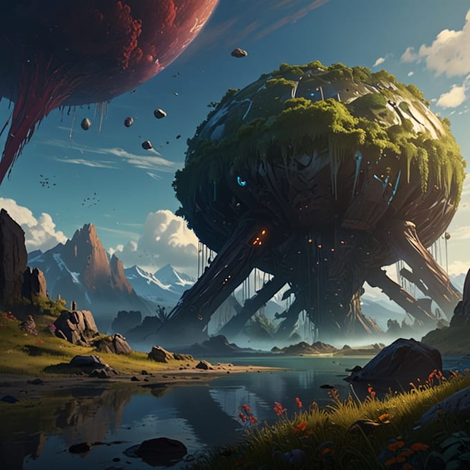 Gig Preview - Create stunning environment concept art