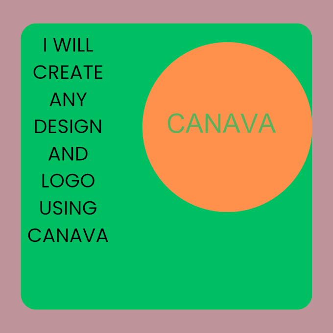 Gig Preview - Create design and logo using canava