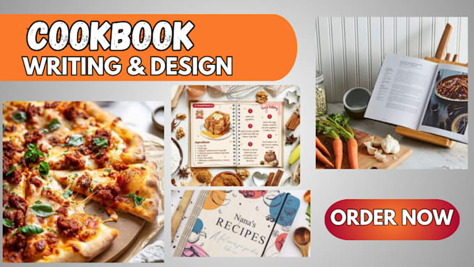 Gig Preview - Be your kdp cookbook writer, recipe ebook writer