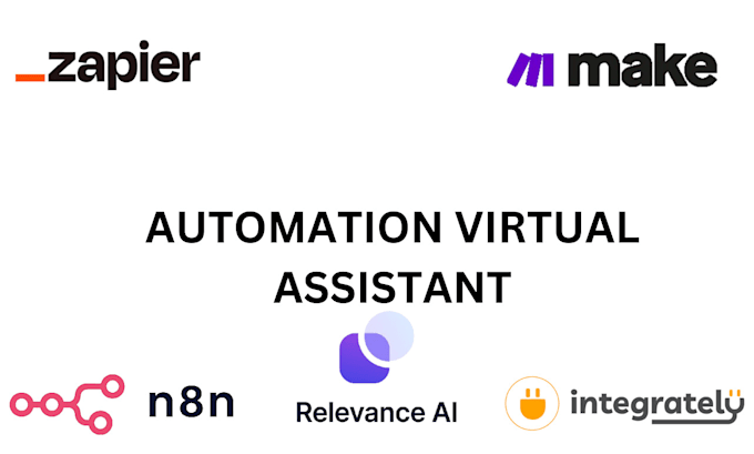 Gig Preview - Create automations using makecom, integrately, n8n, zapier and relevance ai