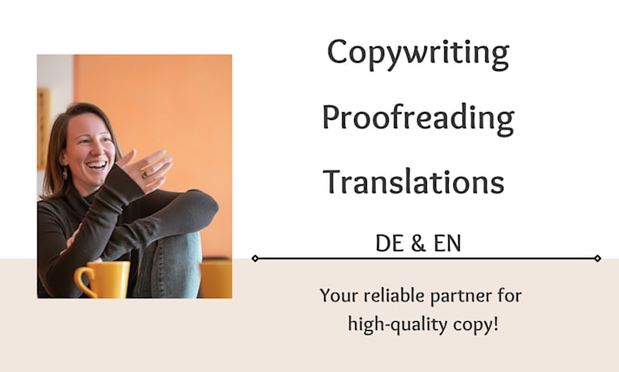 Bestseller - provide tailored german copywriting to fit your voice