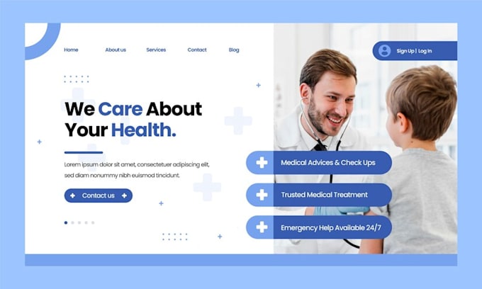 Gig Preview - Make medical or healthcare website for your