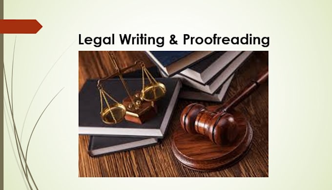 Gig Preview - Do legal research and proofread legal documents