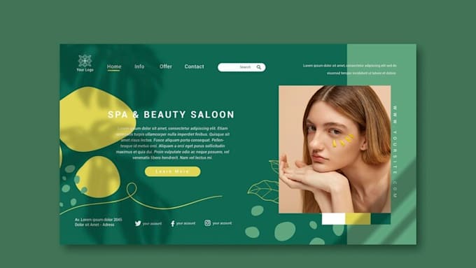 Gig Preview - Design spa, barber or beauty salon website for your business