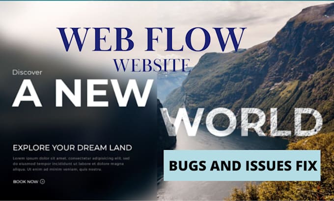 Gig Preview - Fix webflow website bugs or layout, seo, responsive issues