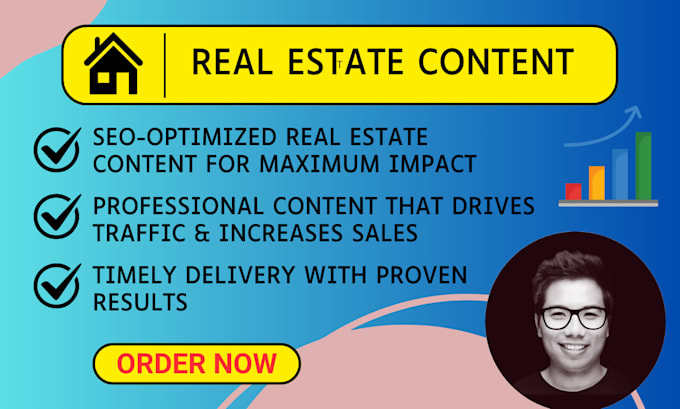 Gig Preview - Write SEO friendly articles for your real estate or mortgage blog