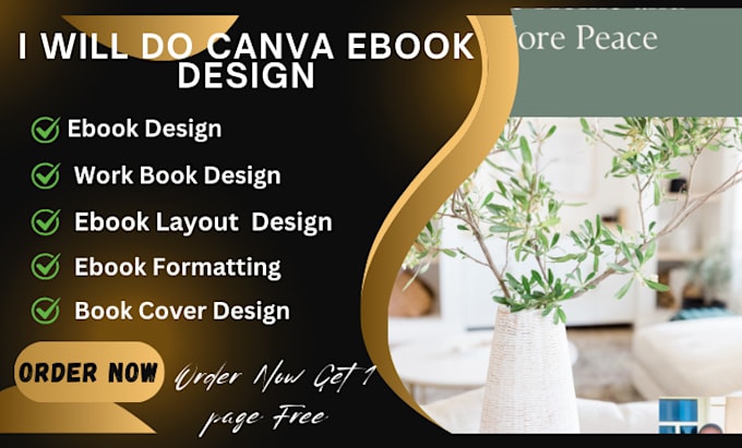 Gig Preview - Do canva ebook design, workbook, ebook formatting and layout design