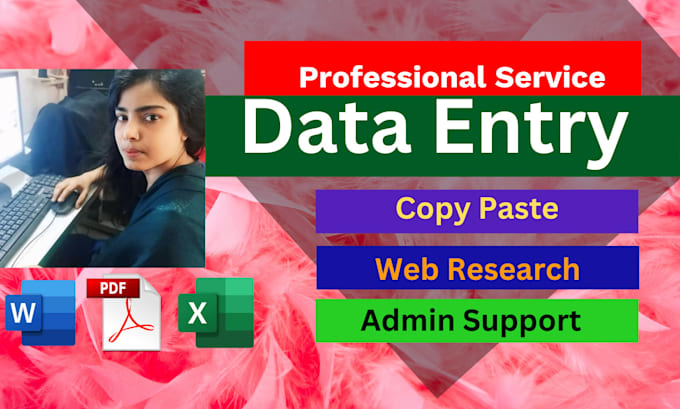 Bestseller - do professional data entry and web research job