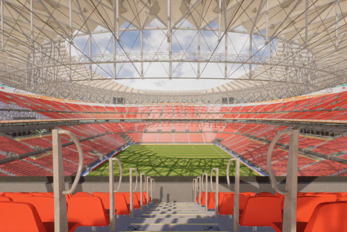 Gig Preview - Design 3d stadium, 3d sport complex, sport facilities, game arena and animation