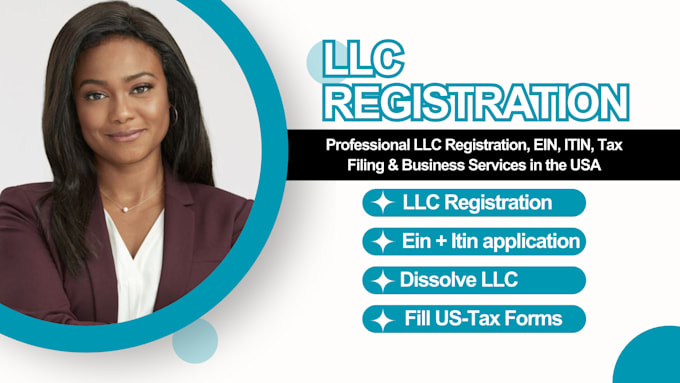 Gig Preview - Professional llc registration, ein, itin, tax filing in the USA