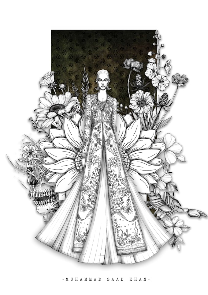 Gig Preview - Create professional fashion illustrations for your designs