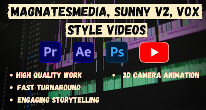 Gig Preview - Edit your documentary videos magnatesmedia, sunny v2 in style for youtube