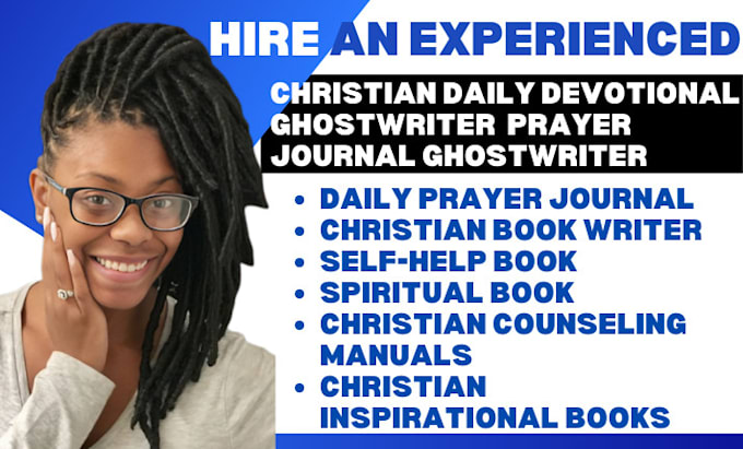 Gig Preview - Ghostwrite christian daily devotional, prayer journal, book writer, ebook writer