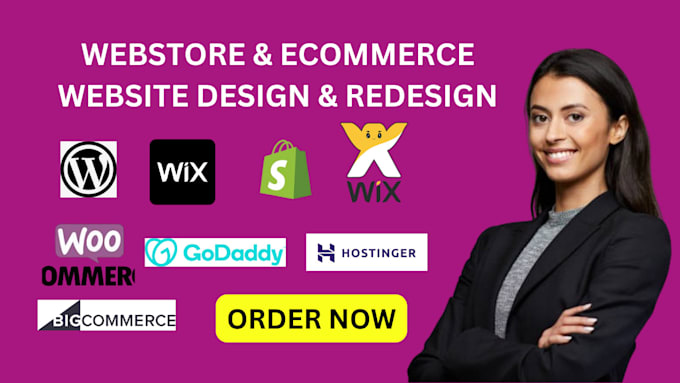 Gig Preview - Design wordpress ecommerce website, online store, webshop, webstore, woocommerce