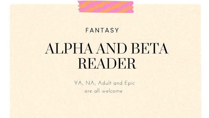 Bestseller - beta read your fantasy novel and provide thorough feedback