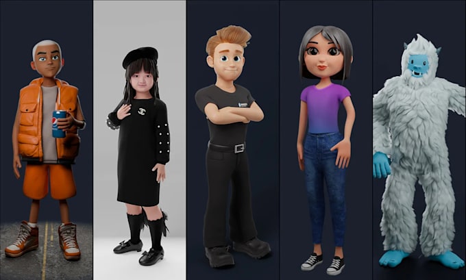 Bestseller - rig 3d character in maya and blender for unity, unreal, animation or vtuber