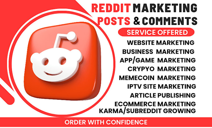 Bestseller - make reddit post, comment for iptv business website ai app product link manage