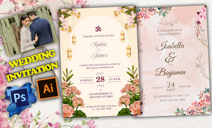 Bestseller - create wedding invitation card design for you