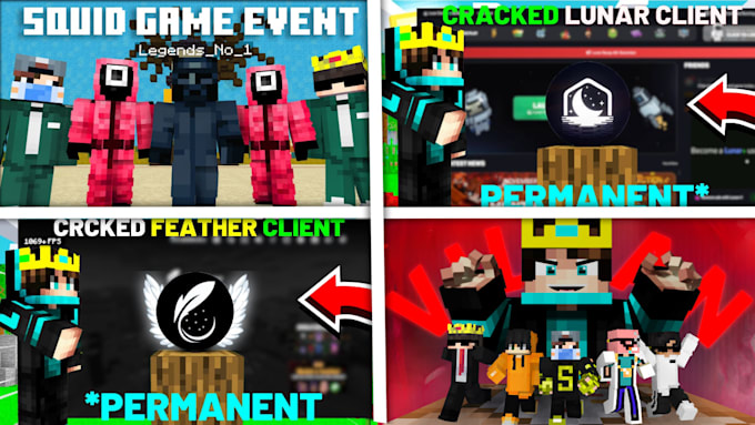 Gig Preview - Make high quality minecraft thumbnails for you