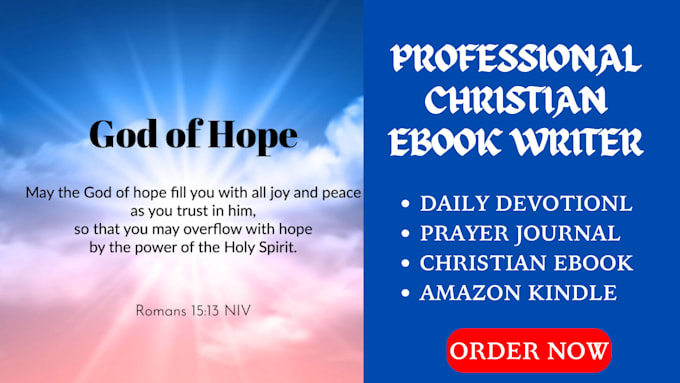 Gig Preview - Write christian ebook daily devotional prayer journal ebook ghostwriter