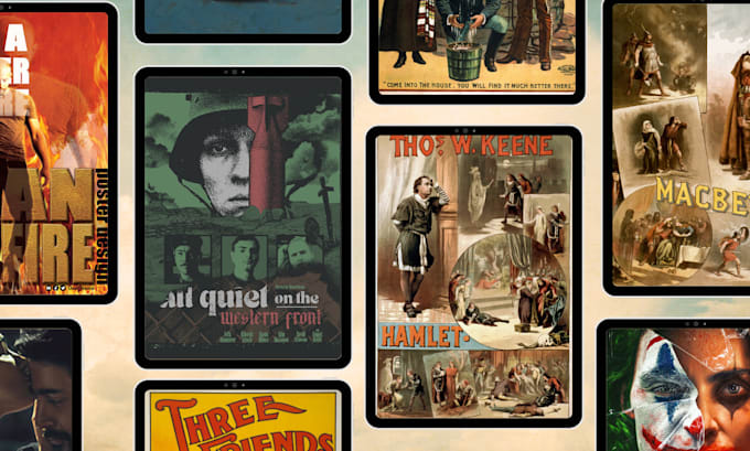 Gig Preview - Design a stunning vintage poster retro or vintage design