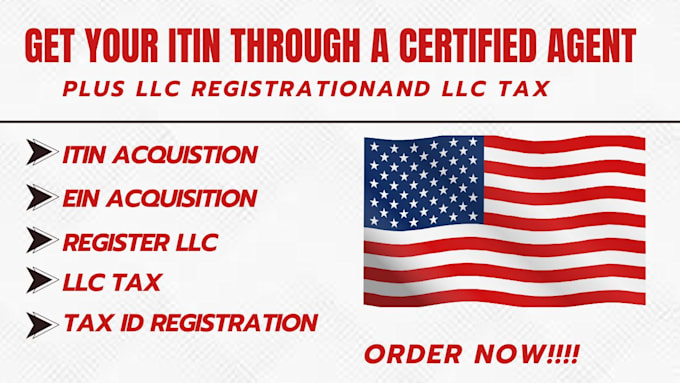 Bestseller - get itin ein tax id for USA and non resident do llc tax register llc