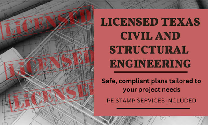 Bestseller - do pe stamp or review stamp as licensed civil and structural engineer in texas