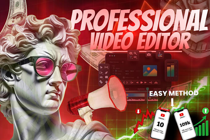 Bestseller - do professional video editing for youtube and social media