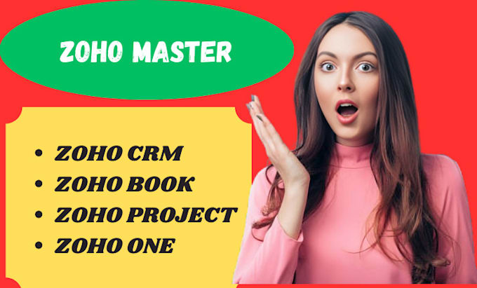 Gig Preview - Be your zoho crm expert zoho one books projects automation