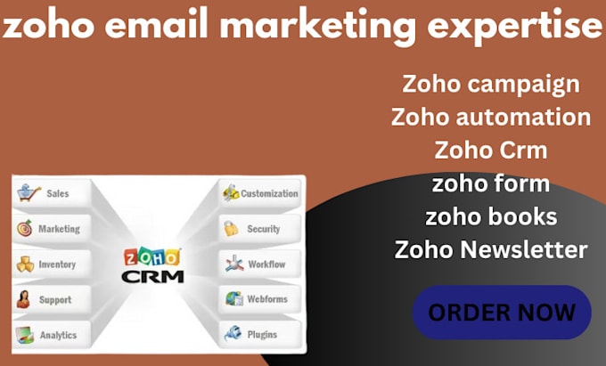 Bestseller - setup zoho email automation, zoho books, email marketing, zoho form