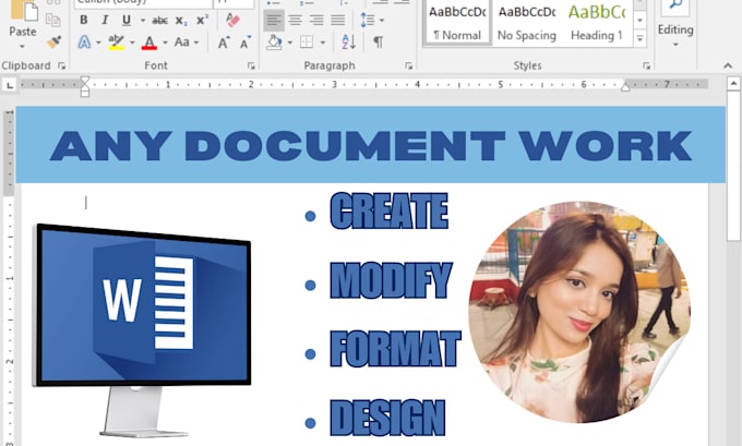 Gig Preview - Create, edit, and format your ms word document upto 10 pages